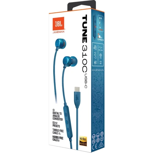 Наушники JBL Tune 310C Blue (JBLT310CBLU) фото 7