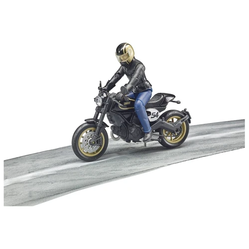 BRUDER Набор: Игрушка - фигурка человека с мотоциклом, (63050)