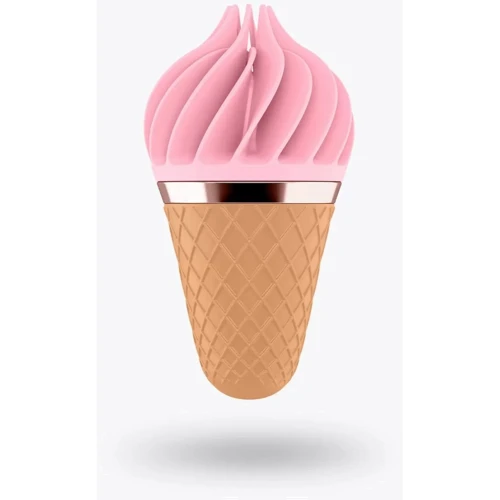 Стимулятор для клитора с вращающимися лепестками Satisfyer Lay-On - Sweet Treat Pink/Brown