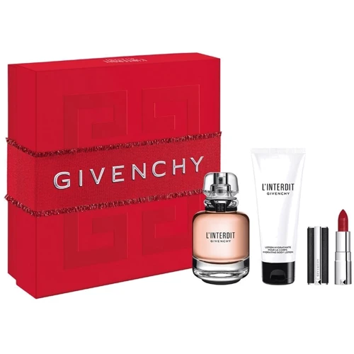 Парфюмированный набор Givenchy L'Interdit Парфюмированная вода 80 ml + Парфюмированный лосьон для тела 75 ml