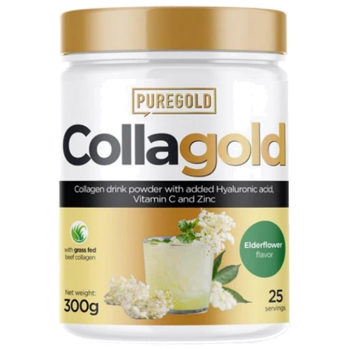 Pure Gold Collagold 300 g / 25 servings / Eldelflower