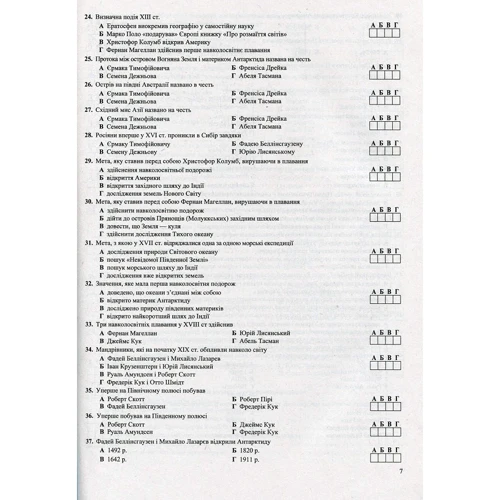 Географія. Збірник тестових завдань до ЗНО: ISBN 978-966-07-3533-0
