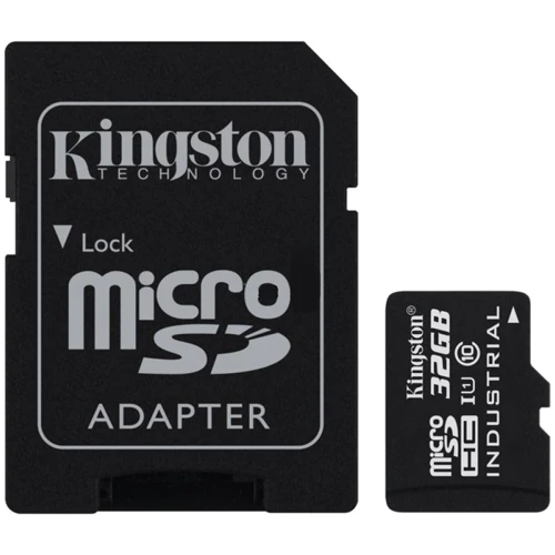 Карта памяти Kingston 32GB microSDHC Class 10 UHS-I U1 Industrial + adapter (SDCIT/32GB)