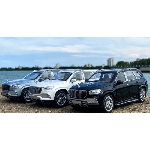 Коллекционная машина Автопром Mercedes-Bens Maybach металлическая 1:24 3 цвета со световыми и звуковыми эффектами (7572)