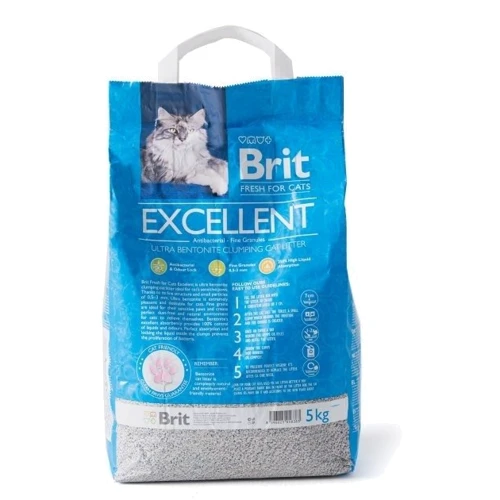 Наполнитель Brit Fresh Excellent для кошачьего туалета бентонитовый 5кг (2700000023952): Особенности Контроль запаха