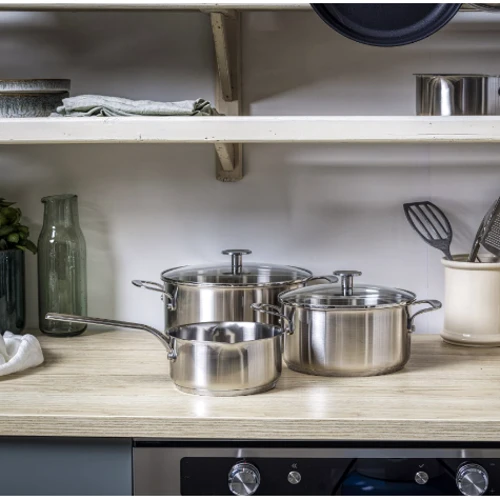 Набор кастрюль KitchenAid 16/20/24 см 1.5/3.1/4.8 л 5 пр. (CC005088-001)