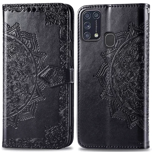Аксессуар для смартфона Mobile Case Book Cover Art Leather Black for Samsung M315 Galaxy M31
