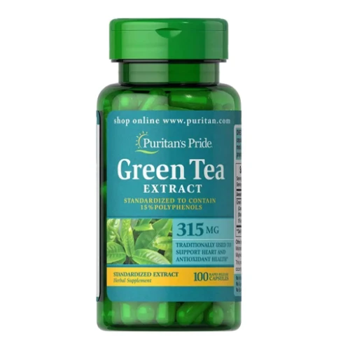 

Puritan's Pride Green Tea Standardized Extract 315 mg Зеленый чай 100 капсул