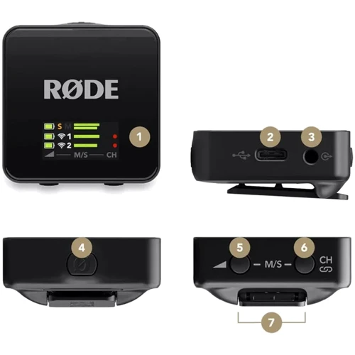Микрофонная радиосистема RODE Wireless GO Gen 3 (240066): Тип звука Моно