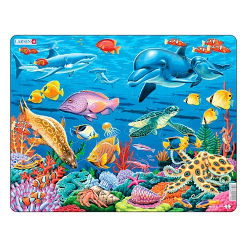 Пазл-вкладыш Larsen "Коралловый риф", серия МАКСИ (FH29): Производитель Larsen
