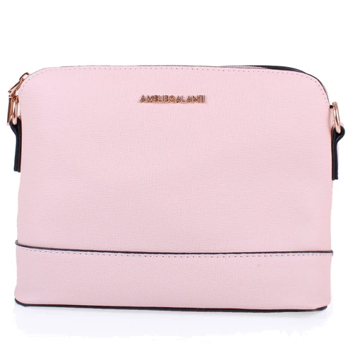 Женская сумка через плечо Amelie Galanti розовая (A991248-pink): Стиль Повседневный (Casual)