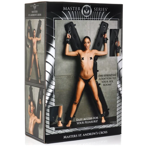 Андреевский крест Master Series St. Andrew's Cross, крепится на стену