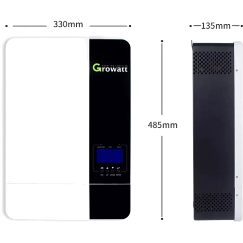 Гибридный солнечный инвертор (hybrid) Growatt SPF 5000ES Wi-Fi 48V 100Ah 5kW 1 фаза UA