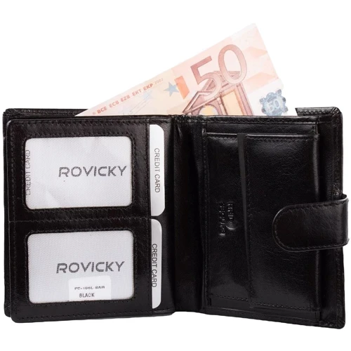 Мужское портмоне Rovicky черное (DNKPC-106L-BAR-black): Страна производитель Польша