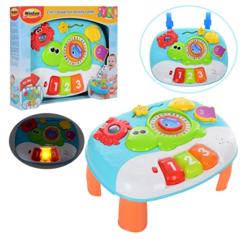 Игровой центр WinFun 0852-NL 31см, на ножках, музыка, свет, звук: Производитель Winfun