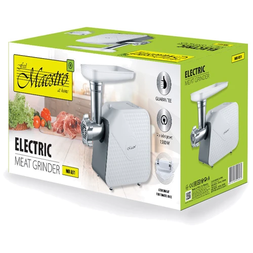 Мясорубка Maestro MR-851: Потребляемая мощность, Вт 500