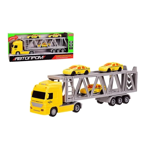Трейлер с прицепом автовоз АвтоПром 7943A со звуковыми эффектами: Производитель АВТОПРОМ