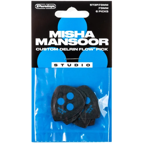 Медіатор Медіатор DUNLOP MISHA MANSOOR CUSTOM DELRIN FLOW PICK STUDIO .73MM: Товщина  Средние (0.66 - 0.73 мм)