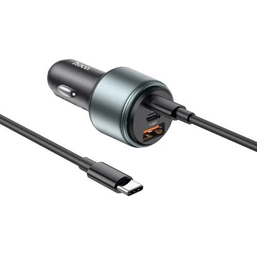 Зарядное устройство Hoco Car Charger NZ9 USB+2xUSB-C 95W Black with USB-C Cable (6931474795120): Особенности Power Delivery (PD), Быстрая зарядка, USB-C