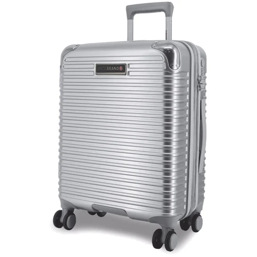 Чемодан Swissbrand Rome (M) Silver (SWB_LHROM002M)