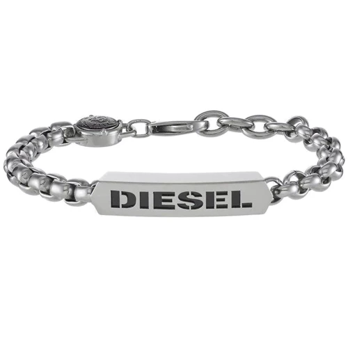Мужской браслет Diesel серебристый (DX0993040)