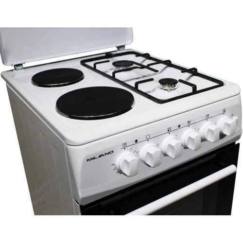 Плита комбінована Milano ML50 E22 White: Управління механическое