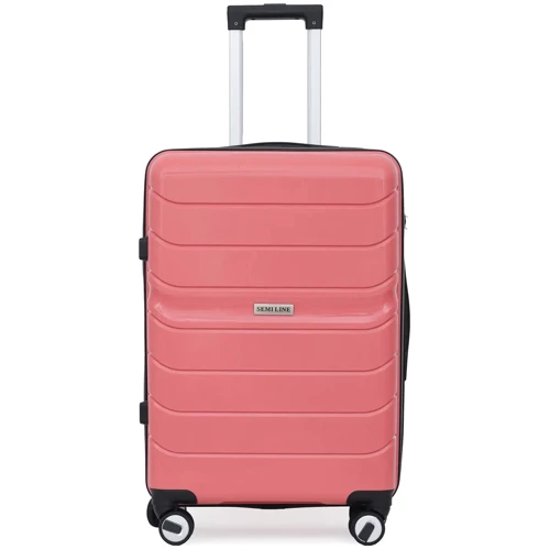 Чемодан Semi Line 26" (M) Pink (T5615-2) (DAS302309): Фактура Матовая, Гладкая