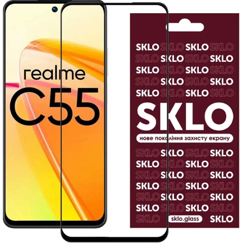 Tempered Glass Black для Realme C55: Тип защитное стекло