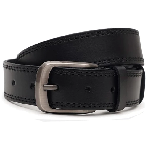 Мужской ремень Borsa Leather черный (V1115FX02-black)