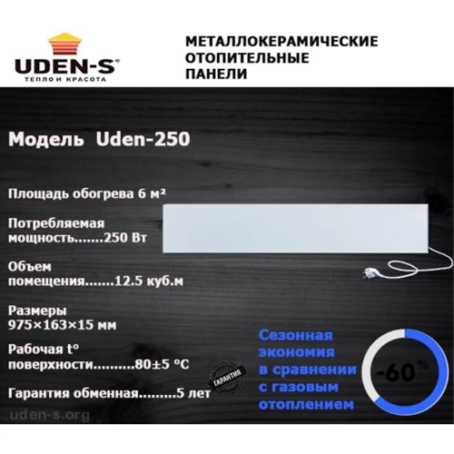Обігрівач UDEN-S UDEN-250 універсал з ДК: Виробник UDEN-S