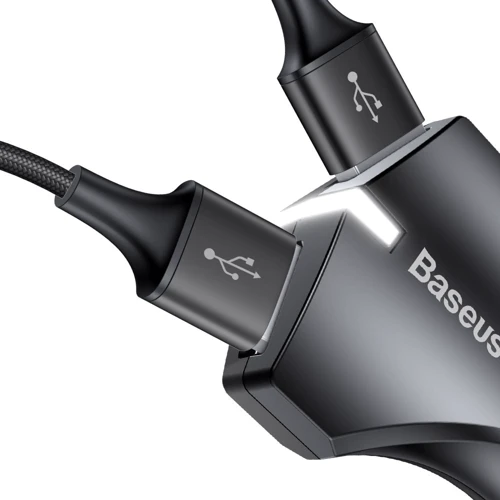 Зарядное устройство Baseus USB Car Charger Small Rocket QC3.0 2xUSB 3A Black (CCALL-RK01): Тип автомобильное