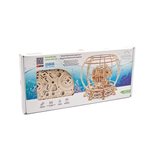 Механічний 3D пазл UGEARS Модель Механічний акваріум (70155) фото 8