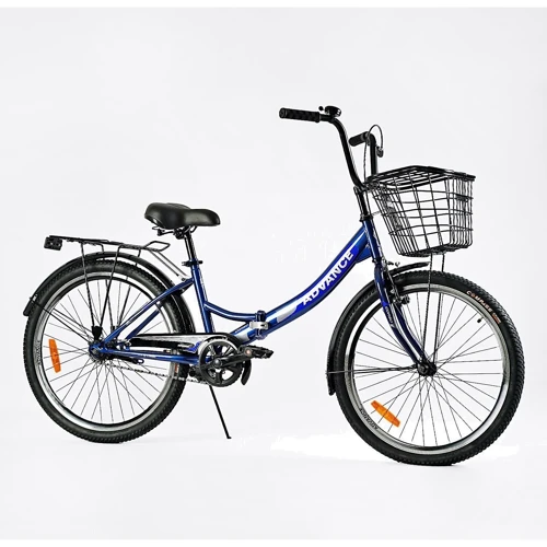 Велосипед Corso Advance 24" складаний синій (AD-24003): Діаметр коліс, дюймів 24