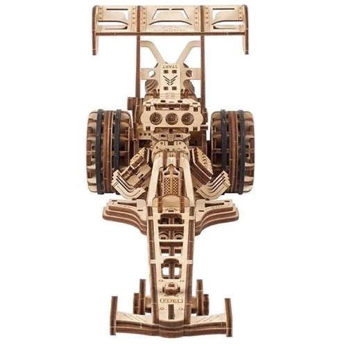 Механічний 3D пазл UGEARS Драгстер (70174): Вид гонки, машины, мотоциклы