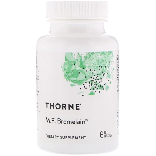 Thorne Research M.F. Bromelain Бромелайн MF 60 капсул