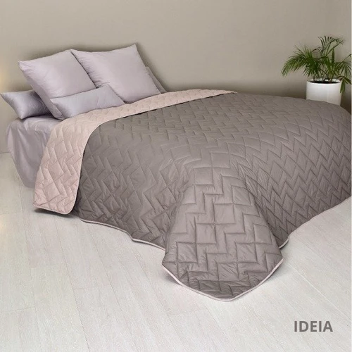 Покривало IDEIA Izzi двостороннє сірий/беж 220х240 см (4820227286324)