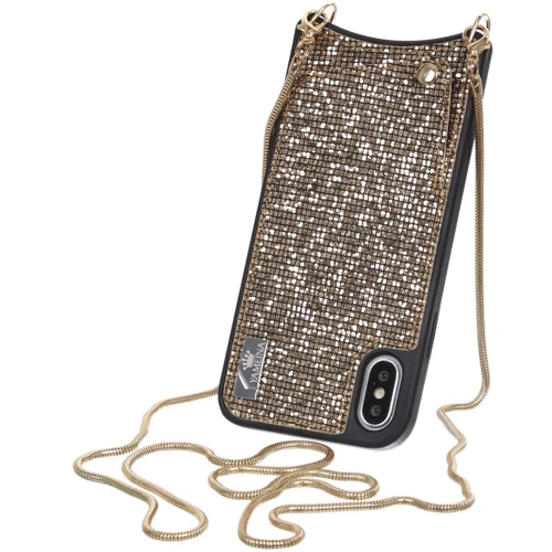 Чехол для iPhone BeCover Glitter Wallet Gold for iPhone XR (703614): Материалы силикон