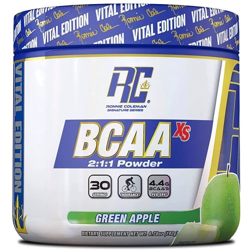 Амінокислота для спорту Ronnie Coleman BCAA XS 2: 1: 1 192 g / 31 servings / Green Apple