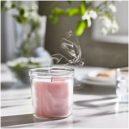 Ароматическая свеча ІКЕА Lugnare стекло 40 часов (30502383)