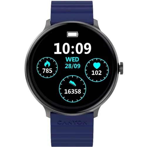 Смарт-часы Canyon Jacky SW-69 Blue Yellow: Дисплей 1.3" LTPS (360x360)