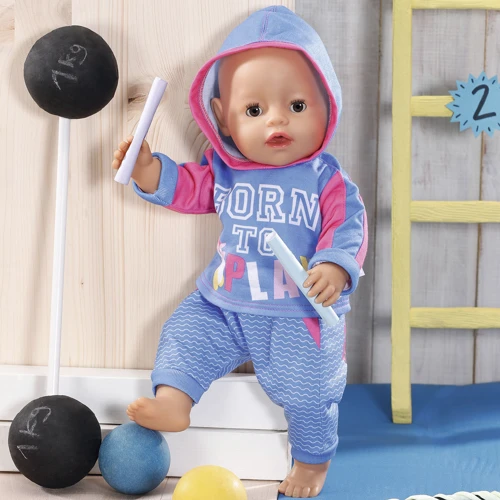 Набор одежды для куклы BABY born - Спортивный костюм (на 43 cm, голубой): Тип Одежда