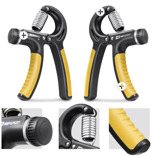 Эспандер Hop-Sport регулируемый 10-40 кг (HS-P040HG black/yellow) фото 2