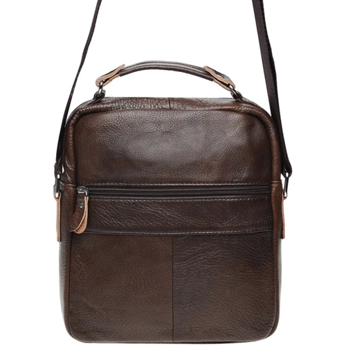 Мужская сумка планшет Borsa Leather коричневая (K15112-brown): Страна производитель Тайвань