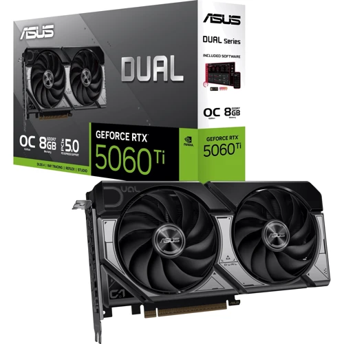Видеокарта ASUS Nvidia GeForce RTX 5060TI DUAL OC 8GB (DUAL-RTX5060TI-O8G)