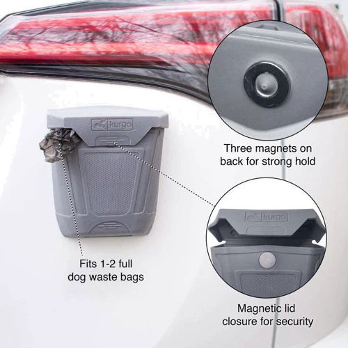 Контейнер Kurgo Tailgate Dumpster силиконовый на магнитах Серый (57844) фото 4