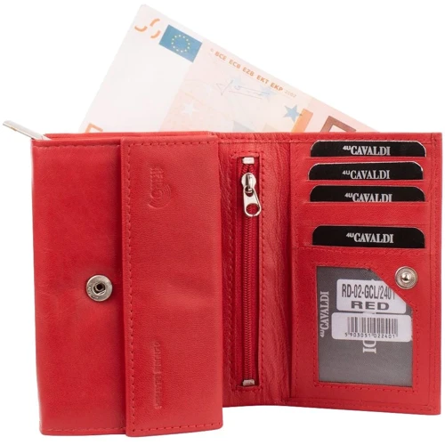 Женский кошелек 4U Cavaldi красный (DNK-RD-02-GCL-red): Тип Кошельки