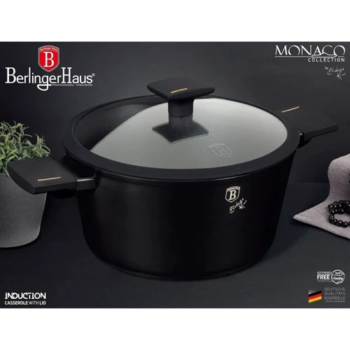 Каструля Berlinger Haus Monaco Collection з кришкою 4.1л Ø24х11.8см (BH 7087): Тип Традиционная