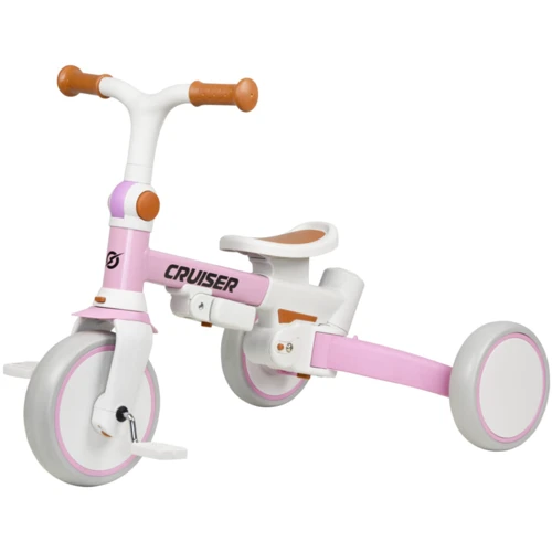 Велосипед-беговел Tri-cycle Cruiser Milano 001, Розовый: Рекомендуемый возраст от 1 года