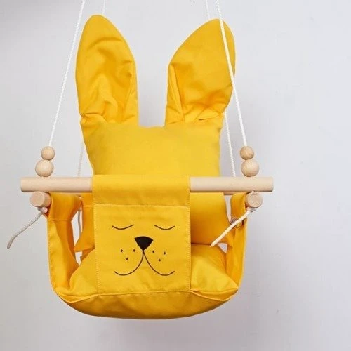 Качели детские Infancy Ушастые тканевые подвесные желтый: Тип подвесная качель