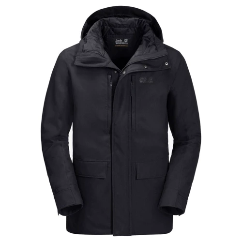 Куртка Jack Wolfskin West Coast Jacket 1110811-6000 48 чорна зимова з капюшоном